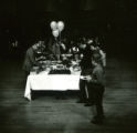 Homecoming Banquet buffet line, 1969