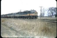 Milwaukee railroad line running through Jerome, Iowa.