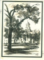 Old Capitol behind trees, The University of Iowa, 1930s?