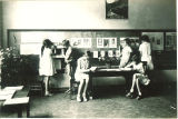 Classroom of students at school open house, The University of Iowa, June 1, 1930