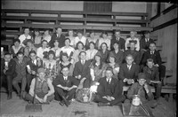 UP674 Large group on bleachers