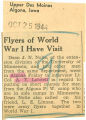 Flyers of World War I have visit