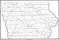 Map of Carnegie Public Libraries in Iowa