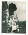 Scottish Highlander drum major Carolyn Rabe, The University of Iowa, 1960s