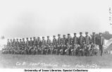 Cadets of Company B, Camp Macbride, The University of Iowa, 1914