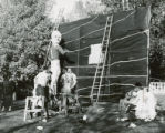 Sigma Phi Epsilon lawn display, Homecoming, 1951