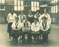 Title page; 1924 volleyball team, The University of Iowa, 1924