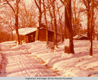 Cabin in winter