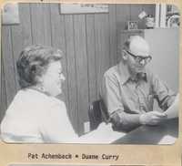 Pat Achenbach and Duane Curry in the Office.