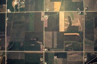 Aerial views of Cherokee County farmland.