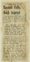 1963 - Barnett Falls, Back Injured