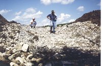 Gabion chute on Davis farmland
