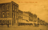 Westside of the Oskaloosa Town Square, Late 1800's, Iowa