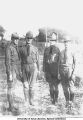 Officers of Iowa's first unit standing on Iowa Field, The University of Iowa, between 1910 and 1920