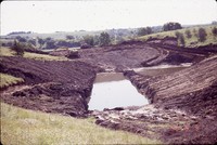 Dam construction on the Nelson farm.