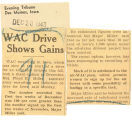 WAC drive shows gains