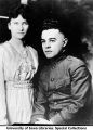 Lieutenant James E. Wright and woman, The University of Iowa, between 1910 and 1920