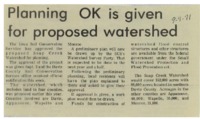 1971 - Planning OK is Given for Proposed Watershed
