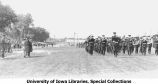 Governor's Day pass and review on Iowa Field, The University of Iowa, May 10, 1924