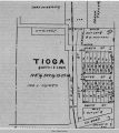 Tioga, IA, 1913 map; White Oak Township; Mahaska County; Iowa