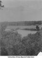 Iowa River view from Clinton Street, Iowa City, Iowa, ca. 1890s