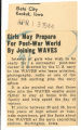 Girls may prepare for post-war world by joining WAVES