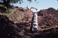 Patterson Road dam construction.