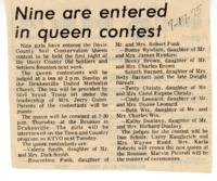 1975 - Nine are Entered in Queen Contest