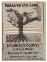 Dickinson County Soil Conservation District Annual Report - 1992-93.
