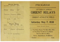 Orient, Iowa Relays - 1938