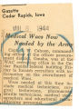 Medical WACs now needed by the Army