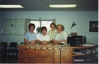 1999  FSA office staff- Jenny DeWitt, Debbie Kennedy, Linda Green and Vicky Rechkemmer 