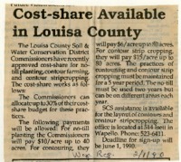 Cost-Share Available In Louisa County