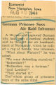 German prisoner says air raid inhuman