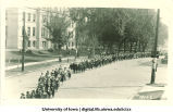 Procession on Washington St. by Schaeffer Hall, The University of Iowa, 1920s