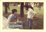 Music teacher and student, The University of Iowa, 1970s
