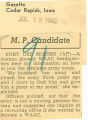 M.P. candidate