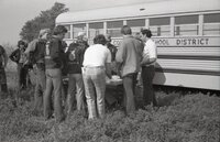 FFA students work in a field