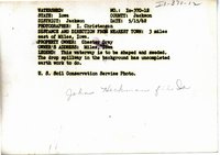 Drop spillway on Chester Gray's land, 1962