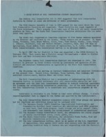 A Brief Review of Soil Conservation History Organizations and current administration of the Delaware County District organization.