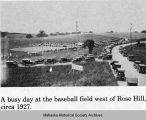 Rose Hill Field of Dreams-like baseball Field, circa 1927; Mahaska County; Iowa