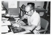 1975 Soil scientist Mel_Brown  looks at aerial photos