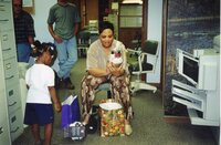 2000  Larry Jones, Jaria Martin, Chris Hogge and Theresa Martin at going away party