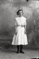 Girl with rose belt