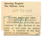 WAVES replace men