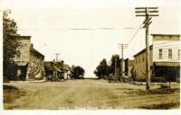 Post Card Showing Broad Street in Orient, Iowa