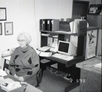 1990's  Dorothy Davis, Secretary of the Des Moines County Soil and Water Conservation District