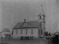 St. Peter Lutheran Church in Garnavillo, Iowa -1900 pre