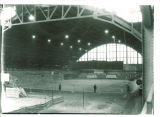 Construction inside the Armory, the University of Iowa, 1920s?