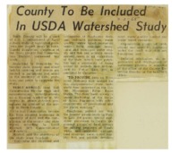 County to be Included in USDA Watershed Study